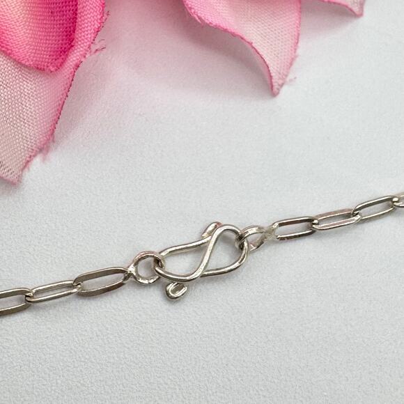 Vintage Silver Tone Cats Hearts Charm Necklace Brass Hearts Lightweight Artisan - Picture 9 of 15